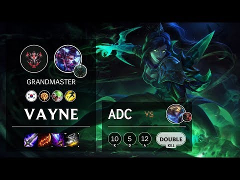 Vayne ADC vs Ezreal - KR Grandmaster Patch 10.4