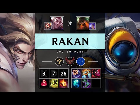 Rakan Support vs Nautilus - EUW Grandmaster Patch 25.21