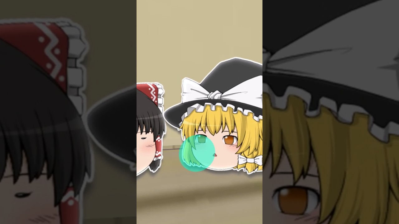 【ゆっくり茶番】風船ガムを膨らますと顔に張り付くのなぁ…　#ゆっくり #ゆっくり茶番 #ゆっくりムービーメーカー4 #shorts