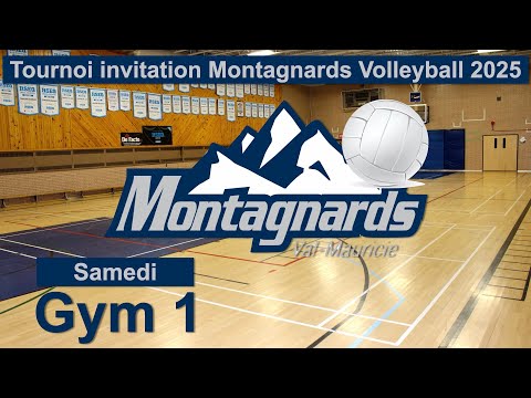 Gym 1 Samedi Tournoi invitation Montagnards Volleyball 2025