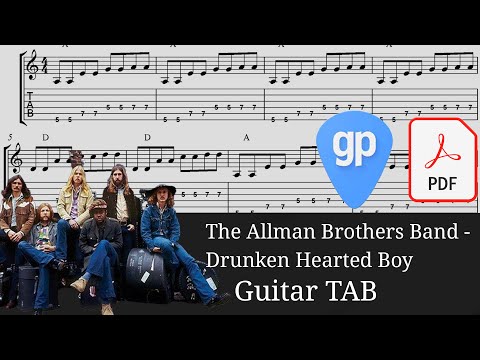 The Allman Brothers Band - Drunken Hearted Boy (Live At The Fillmore East/1971) Guitar Tabs [TABS]