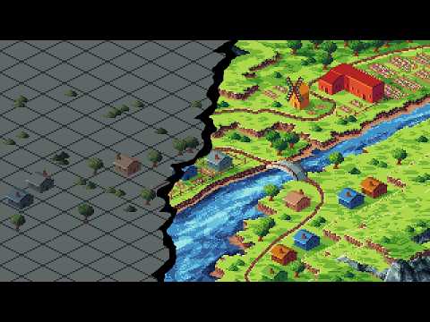 Pixel Art Timelapse | Creating a Cozy Isometric Pixel World