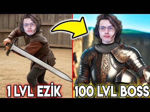 1 LEVEL EZİK vs 100 LEVEL ŞÖVALYE - Nasıl Köylüden Şövalyeye Yükselirim?!