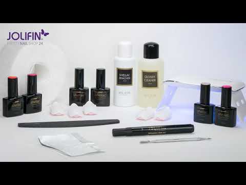 Jolifin LAVENI Shellac Starter-Set - M - Mini Neon