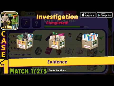 Small Town Murders: Match 3 Crime Mystery Stories - Investigation Case 1 Walkthrough (Android, ios)