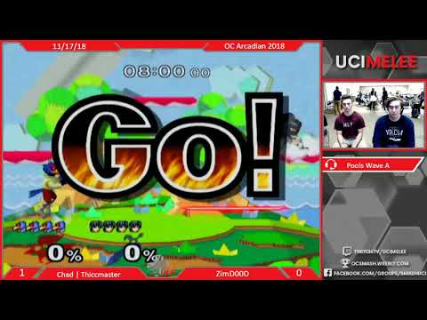 Orange County Melee Arcadian 2018 - Chad | Thiccmaster vs ZimD00D - Wave A Pools