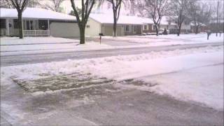 preview picture of video 'snow in De Pere, Wisconsin'