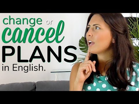 Cancelling Plans In English_Useful Vocabulary & Expressions