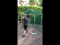 Home made paper baseball batting cage 2