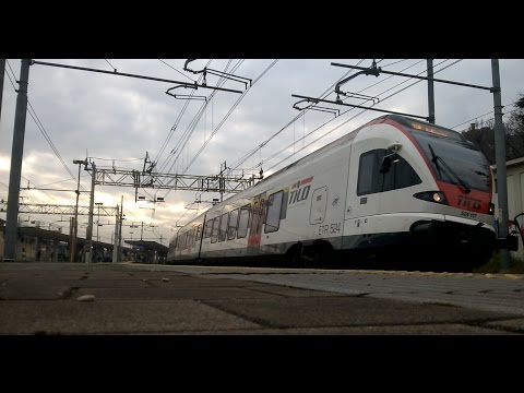 ETR.524-117 TiLo SOSTA E RIPARTENZA STAZIONE DI MONZA