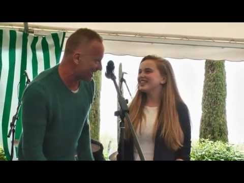 Isabel Suckling with Sting - "Englishman In New York"