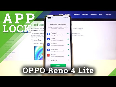 How to Lock Apps with Password – Add Apps Protection on OPPO Reno 4 Lite
