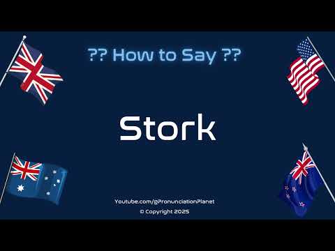 How to Pronounce 🦩 Stork? (CORRECTLY) | How to Say "Stork"?