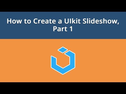 UIkit Framework Lesson 9 How to Create a UIkit Slideshow Part 1