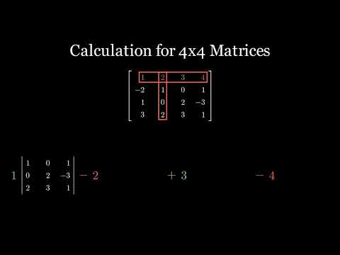 Determinant Calculation 4x4