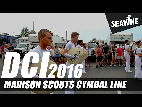 Madison Scouts Cymbal Line 2016- In the Lot with Seavine Atlanta