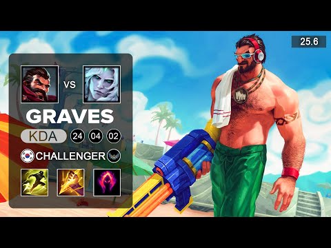 Graves vs Viego Jungle - KR Grandmaster - Patch 25.6 Season 15