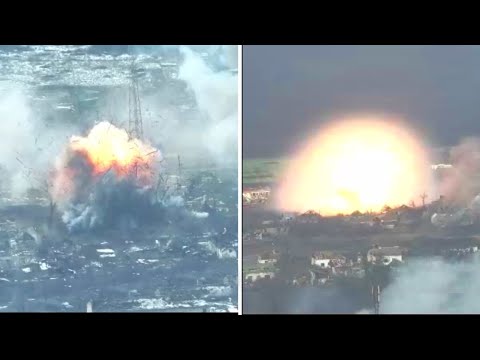 Russian TOS-1A deadly strike in Novoselivske, Luhansk Oblast.