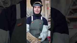 Başkan Sözünü Tuttu: Metalürji Mezunu İki Genç Kadın Kaynak Atölyesinde İşe Başl