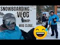 That Was CLOSE.. | Snow Boarding Vlog