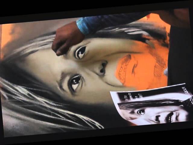 Save the girl child rangoli design by Minar Patil