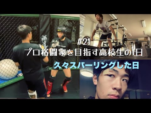 #21 久しぶりにスパーリングした　【プロ格闘家を目指すvlog】
