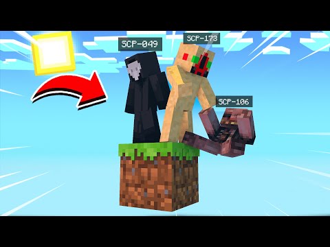 GIOCARE A MINECRAFT CON 1 SOLO BLOCCO DA SCP!!