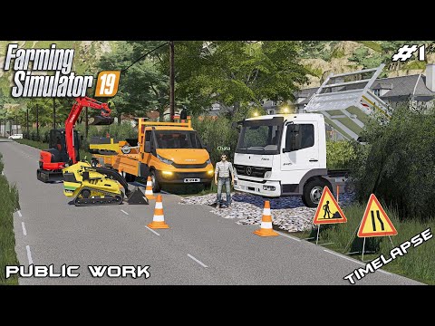 How To Build A Driveway In Farming Simulator 19 | Realistic Mods Gameplay