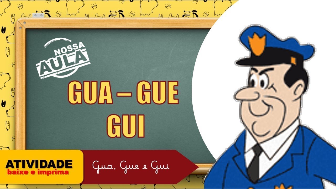 Watch Now GUA - GUE - GUI - Alfabetização - FORMANDO PALAVRAS GUA - GUE - GUI - Alfabetização - FORMANDO PALAVRAS