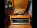 She Can't Say "No". George Formby. Regal Zonophone 78rpm. Columbia Grafonola Tabletop Gramophone