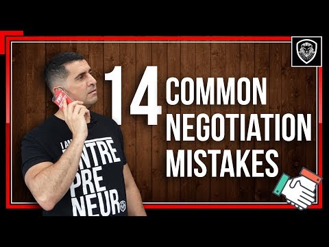14のよくある交渉の間違い (14 Common Negotiation Mistakes)