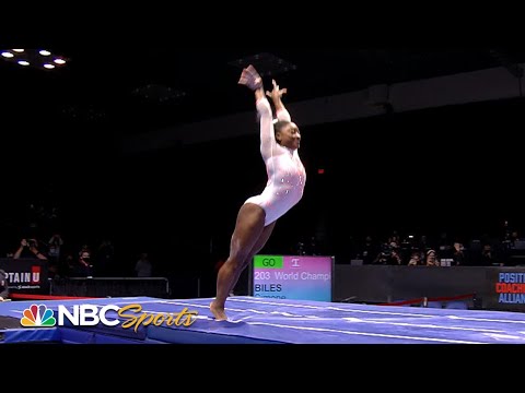 Simone Biles lands Yurchenko double pike vault at U.S. Classic | NBC Sports thumnail Simone Biles lands Yurchenko double pike vault at U.S. Classic | NBC Sports thumnail