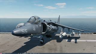 DCS AV-8B Harrier, Sky Warrior Campaign, Mission 07 "Column Attack" full one take.