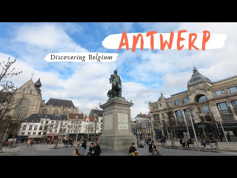 Antwerp Belgium city center exploration HD