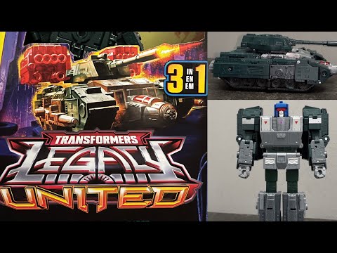 How to transform legacy united Overcharge tank to robot. Transformers generations blitzwing figure