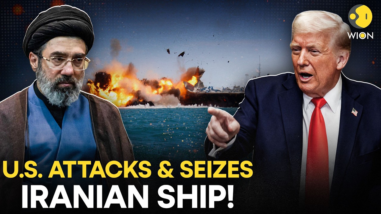 US-Iran War LIVE: US Seizes Iran-Flagged Ship in Strait of Hormuz Blockade Showdown | WION