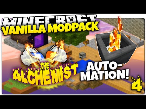 Minecraft | AUTOMATION MACHINES | ALCHEMIST #4 | Skyblock Vanilla Mod Pack (Minecraft Vanilla Mods)