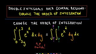 Double Integrals - Changing Order of Integration - Full Ex.