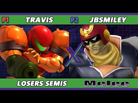S@X 522 Losers Semis - Travis (Fox, Samus, Jigglypuff) Vs. JBSmiley (Falcon) Smash Melee - SSBM