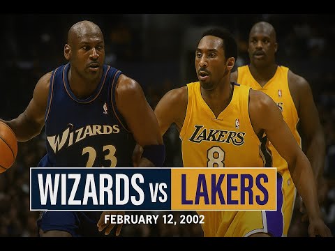 02/12/2002 Washington Wizards vs. Los Angeles Lakers Kobe Bryant Full game