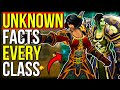 UNKNOWN Facts About EVERY Vanilla WoW Class World Of Warcraft