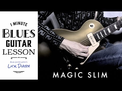 Magic Slim - Easy Blues lick in A | Guitar Lesson | #337