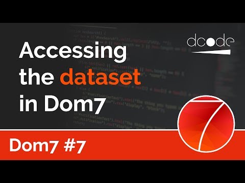 Dom7 Tutorial 7 Dataset HTML5 data attributes