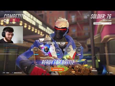 DAFRAN SOLDIER 76 GOD - OVERWATCH 2 SEASON 16 TOP 500 GAMEPLAY