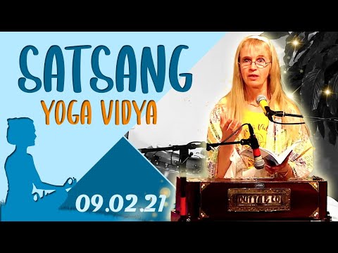 Satsang + Meditation, Mantra und Kirtan mit Sybille - Yoga Vidya Ashram Live 20:00 - 09.02.2021