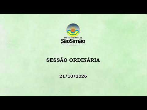 SESSÃO ORDINÁRIA - 21/10/2026