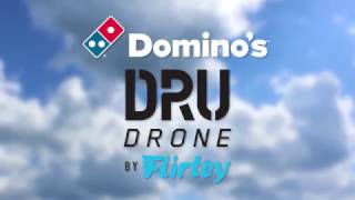 DOM Drone by Flirtey - world's first pizza delivery by drone to a customer's house!