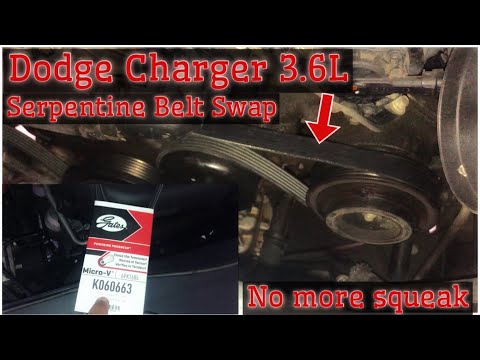 How to Change your Serpentine Belt on DODGE CHARGER(DIY Easy)