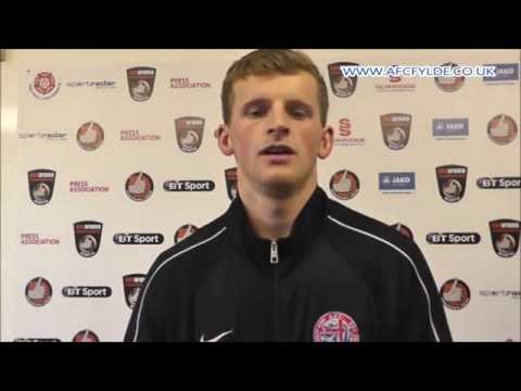 AFC FYLDE 1-1 HYDE. Players view, Danny Rowe.