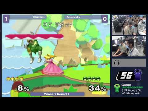 SG 24.12 SSBM - Danimals (Peach) vs. Scrubcake (C. Falcon) - Melee WR1